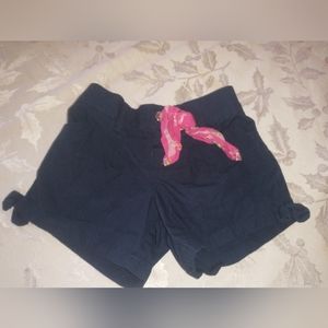 365 Kids Toddler Girl Navy Elastic Waist 4T Ties Shorts